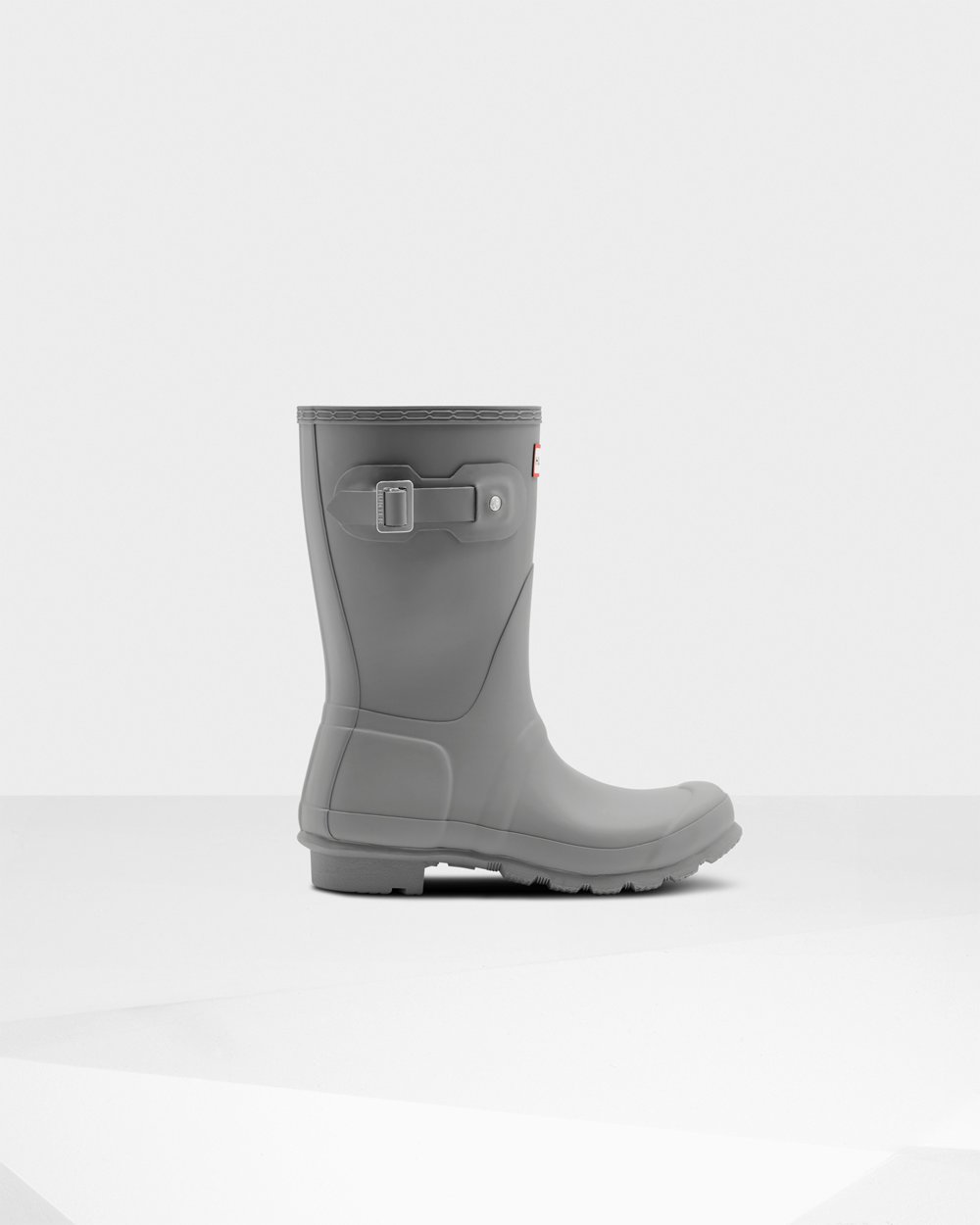 Hunter Original Short Rain Boots - Buy Womens Grey - QZARKO643